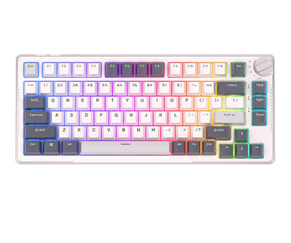 Klawiatura Royal Kludge RKH81 RGB Sky (Cyan switch) - Biała RKH81 skycyan switch